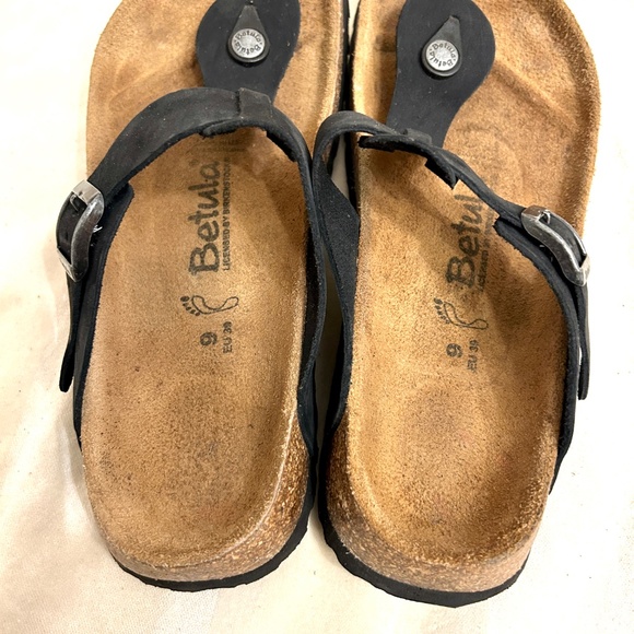 Betula  Birkenstock Gizeh $ 85 - Size 9 Black Like New - Picture 4 of 6